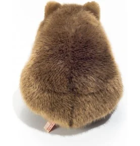 Peluche wombat - 26 cm signée Teddy Hermann, vue de dos Peluche wombat - 26 cm signée Teddy Hermann, vue de dos