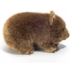 Peluche wombat - 26 cm signée Teddy Hermann, vue de profil Peluche wombat - 26 cm signée Teddy Hermann, vue de profil