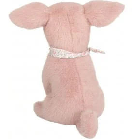 Peluche cochon Audrey - 23 cm signée Teddy Hermann, vue de dos Peluche cochon Audrey - 23 cm signée Teddy Hermann, vue de dos
