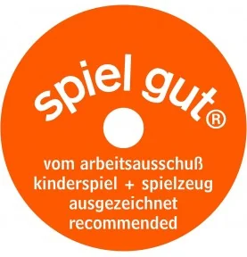 La Peluche cochon d'Inde tricolore - 20 cm signée Teddy Hermann a obtenu le label de qualité allemand "Spiel tut"