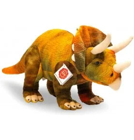 Peluche dinosaure tricératops - 42 cm signée Teddy Hermann