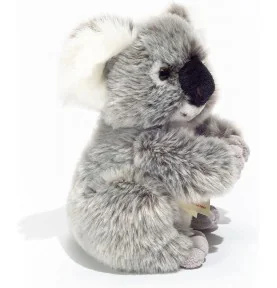 Peluche koala - 21 cm signée Teddy Hermann, vue de profil