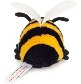 Peluche abeille - 11 cm signée Teddy Hermann, vue de dos Peluche abeille - 11 cm signée Teddy Hermann, vue de dos