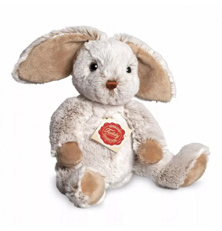 Peluche lapin gris - 25 cm signée Teddy Hermann Peluche lapin gris - 25 cm signée Teddy Hermann