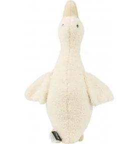 Peluche bruit blanc Liva l’oie beige rechargeable signée Flow Amsterdam, vue de dessus