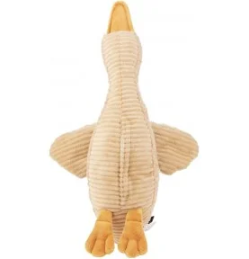 Peluche bruit blanc Liva l’oie marron rechargeable signée Flow Amsterdam, vue de dessous Peluche bruit blanc Liva l’oie marron rechargeable signée Flow Amsterdam, vue de dessous