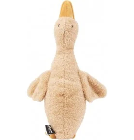 Peluche bruit blanc Liva l’oie marron rechargeable signée Flow Amsterdam, vue de dessus Peluche bruit blanc Liva l’oie marron rechargeable signée Flow Amsterdam, vue de dessus
