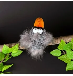 Peluche oiseau "Slow Flyer" signée Sigikid, vue de dessus