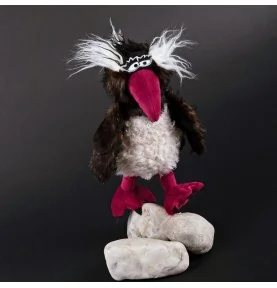 Peluche pingouin "Rock Hopper" signée Sigikid