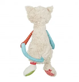 Doudou chat Patchwork Sweety signé Sigikid, vue de dos