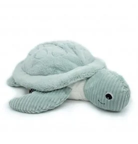 Peluche tortue géante maman bébé menthe signée Les Deglingos