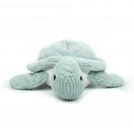 Peluche tortue géante maman bébé menthe signée Les Deglingos, vue de face