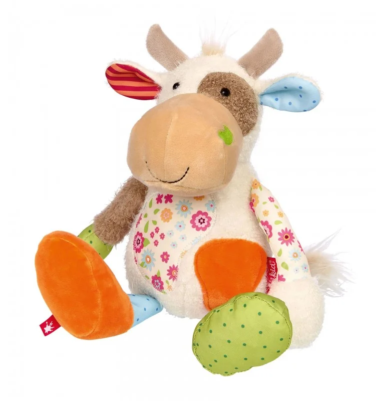 Doudou vache Patchwork Sweety signée Sigikid