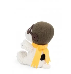 Peluche Snoopy aviateur Flying Ace - 20 cm signée Bon Ton Toys, vue de dos Peluche Snoopy aviateur Flying Ace - 20 cm signée Bon Ton Toys, vue de dos