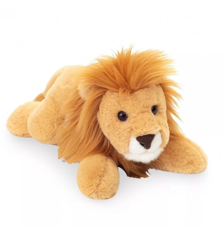 Peluche lion couché - 33 cm signée Teddy Hermann Peluche lion couché - 33 cm signée Teddy Hermann