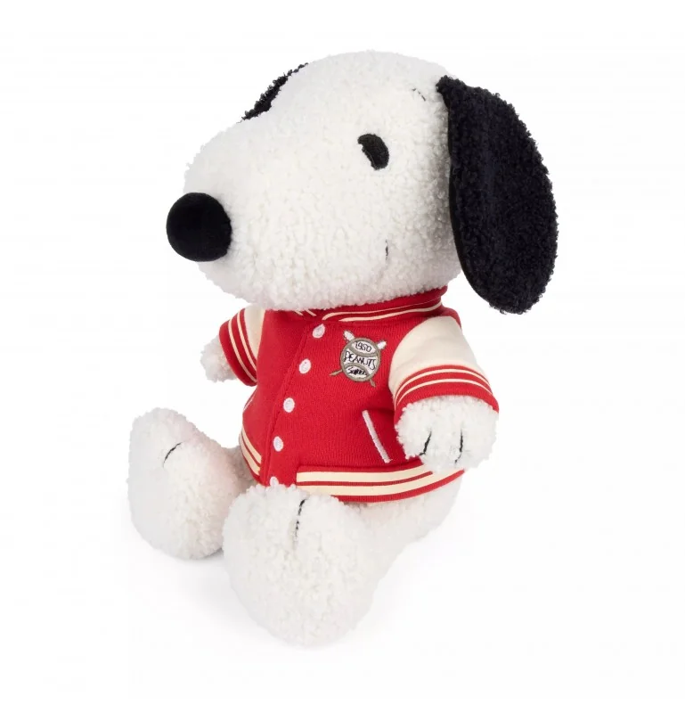 Peluche Snoopy assis avec veste universitaire - 25 cm signée Bon Ton Toys Peluche Snoopy assis avec veste universitaire - 25 cm signée Bon Ton Toys