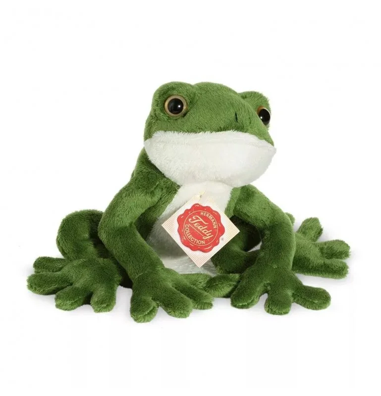Peluche grenouille - 15 cm signée Teddy Hermann Peluche grenouille - 15 cm signée Teddy Hermann