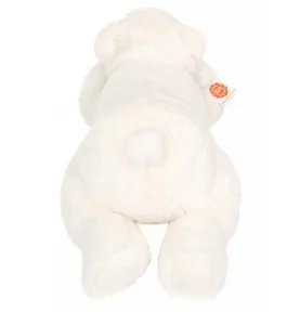 Peluche ours polaire couché - 45 cm signée Teddy Hermann, vue de dos Peluche ours polaire couché - 45 cm signée Teddy Hermann, vue de dos