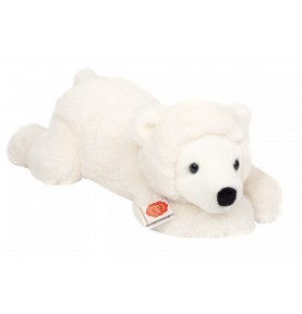 Peluche ours polaire couché - 45 cm signée Teddy Hermann