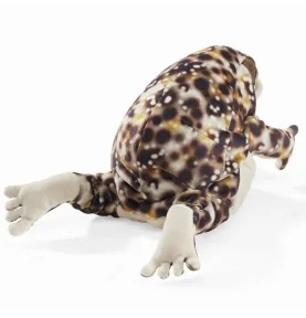 Marionnette grenouille des pluies du désert signée Folkmanis, vue de dos Marionnette grenouille des pluies du désert signée Folkmanis, vue de dos