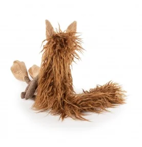 Peluche coyote "Jodie Coyotie" signée Sigikid, vue de dos