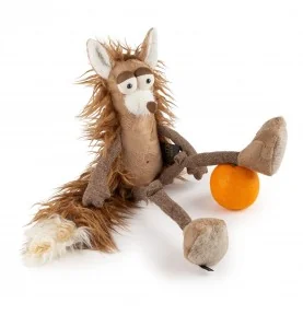 Peluche coyote "Jodie Coyotie" signée Sigikid