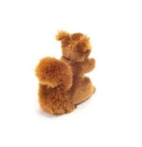 Peluche écureuil - 17 cm signée Teddy Hermann, vue de dos Peluche écureuil - 17 cm signée Teddy Hermann, vue de dos