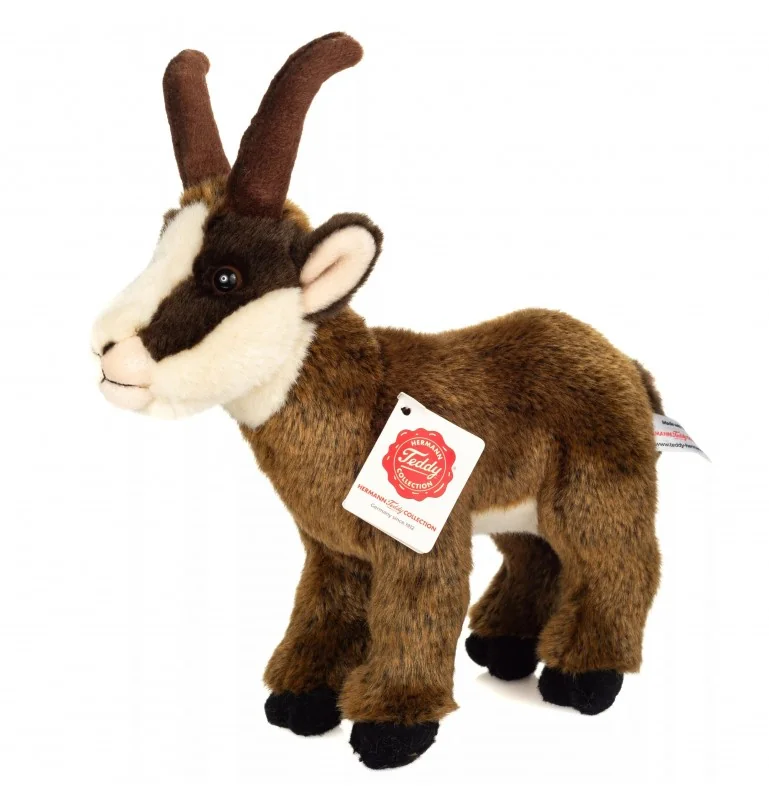 Peluche chamois marron - 23 cm signée Teddy Hermann Peluche chamois marron - 23 cm signée Teddy Hermann