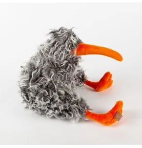 Peluche kiwi "Bottom Bouncer" signée Sigikid, vue de profil