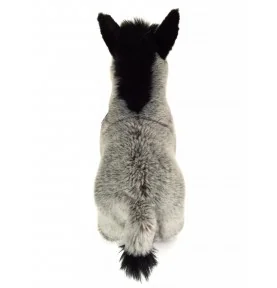 Peluche âne debout - 27 cm signée Teddy Hermann, vue de dessus Peluche âne debout - 27 cm signée Teddy Hermann, vue de dessus
