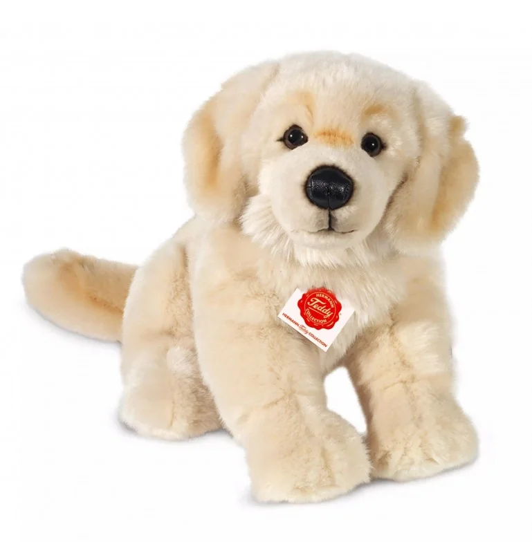 Peluche Golden Retriever assis - 30 cm signée Teddy Hermann Peluche Golden Retriever assis - 30 cm signée Teddy Hermann