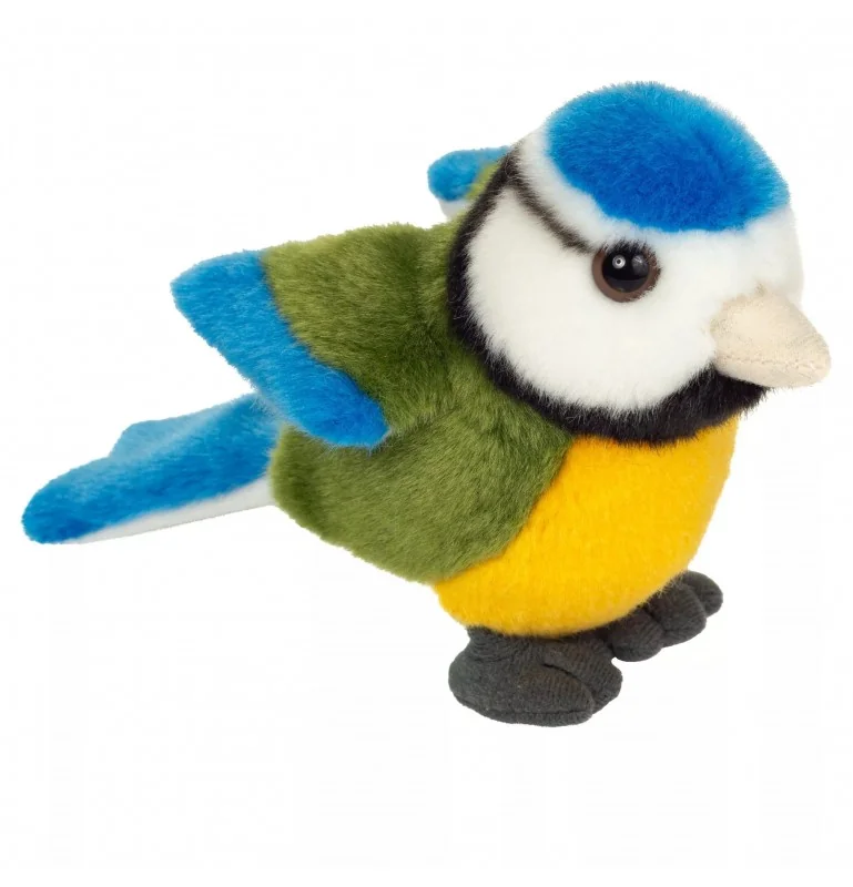 Peluche mésange bleue - 12 cm signée Teddy Hermann