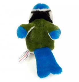Peluche mésange bleue - 12 cm signée Teddy Hermann, vue de dos