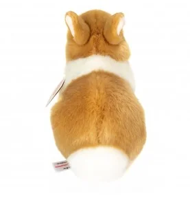 Peluche lapin beige et blanc - 23 cm, Teddy Hermann, vue de dos