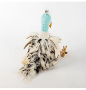 Peluche oiseau "Tobago Tom" signé Sigikid, vue de dos
