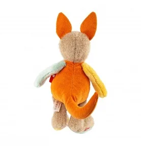 Doudou kangourou Patchwork Sweety signé Sigikid, vue de dos