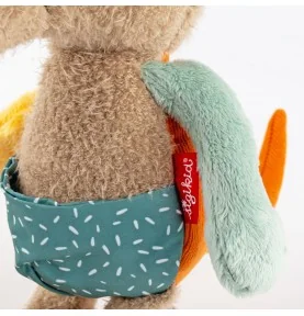 Doudou kangourou Patchwork Sweety signé Sigikid