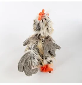 Peluche coq - 26 cm signée Sigikid, vue de dos
