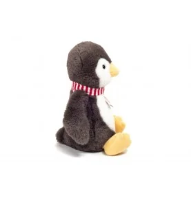 Peluche pingouin Pancho - 23 cm signée Teddy Hermann, vue de profil