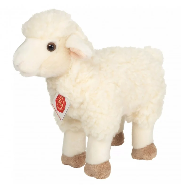 Peluche agneau debout - 25 cm signée Teddy Hermann Peluche agneau debout - 25 cm signée Teddy Hermann