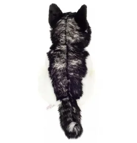 Peluche Husky assis - 30 cm Signée Teddy Hermann, vue de dessus Peluche Husky assis - 30 cm Signée Teddy Hermann, vue de dessus
