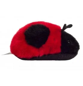Peluche coccinelle - 11 cm signée Teddy Hermann, vue de profil Peluche coccinelle - 11 cm signée Teddy Hermann, vue de profil