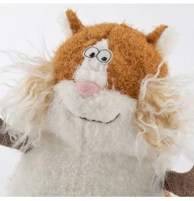 Peluche hamster "Chubby Cheek" signée Sigikid, gros plan sur la tête Peluche hamster "Chubby Cheek" signée Sigikid, gros plan sur la tête