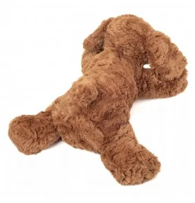 Peluche chien marron souple - 28 cm signée Teddy Hermann, vue de dos Peluche chien marron souple - 28 cm signée Teddy Hermann, vue de dos