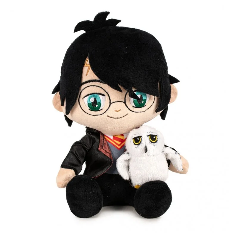 Peluche Harry Potter et Hedwig - 29 cm
