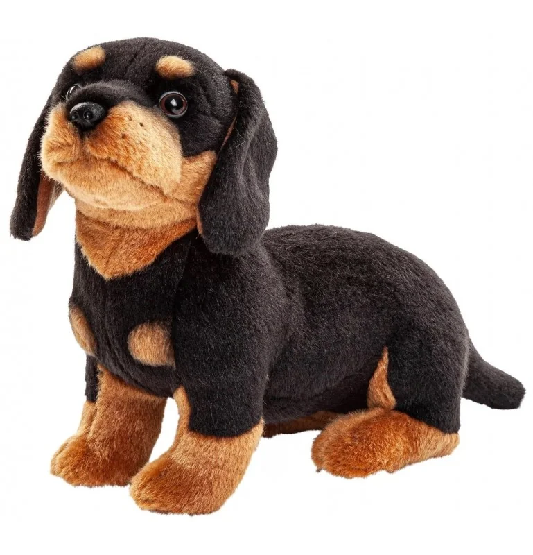 Peluche teckel - 27 cm signée Uni-Toys