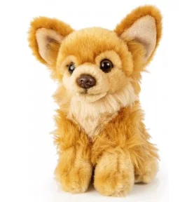 Peluche Chihuahua assis - 17 cm signée Uni-Toys