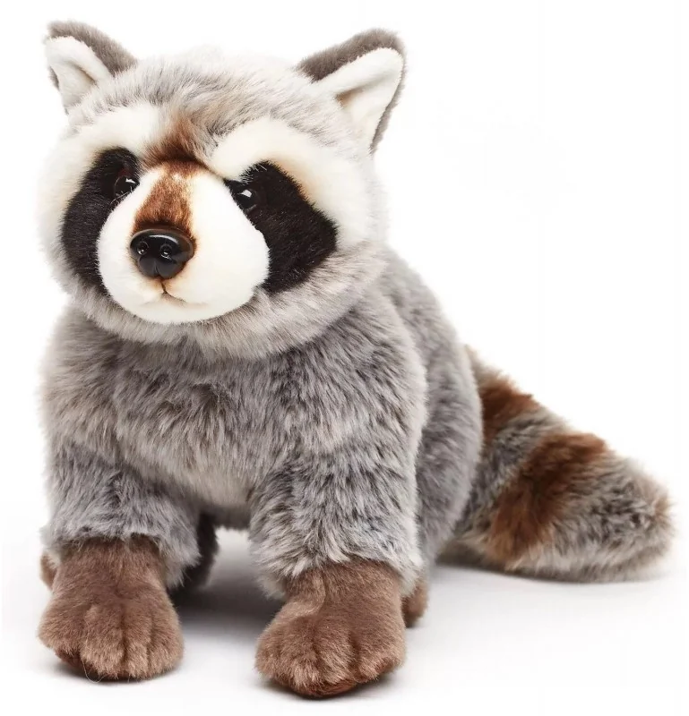 Peluche raton laveur assis - 25 cm signée Uni-Toys Peluche raton laveur assis - 25 cm signée Uni-Toys