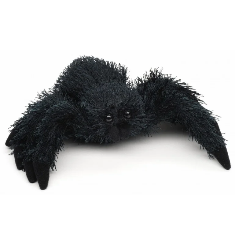 Peluche araignée noire - 15 cm Peluche araignée noire - 15 cm