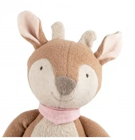 Doudou faon signé Sigikid, gros plan sur la tête Doudou faon signé Sigikid, gros plan sur la tête